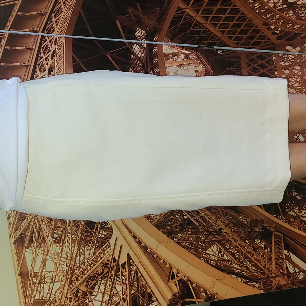 Eccoci Off-White Pencil Skirt. Size 6 #2-0222